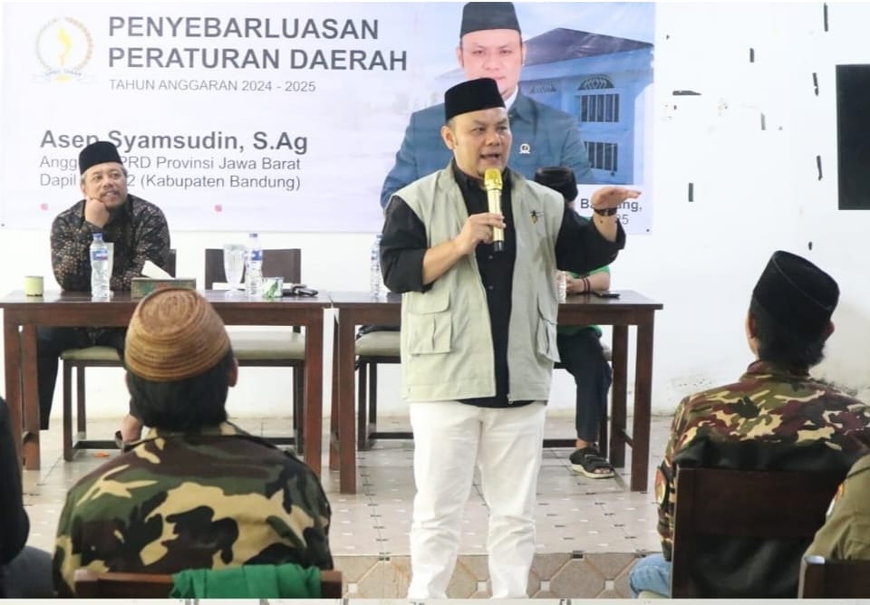 Tingkatkan Kesadaran Publik, Anggota DPRD Jabar Asep Syamsudin Sosialisasi Perda di Kecamatan Katapang