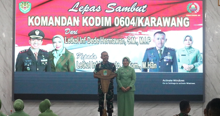 Penuh Kehangatan, Lepas Sambut Dandim 0604/Karawang