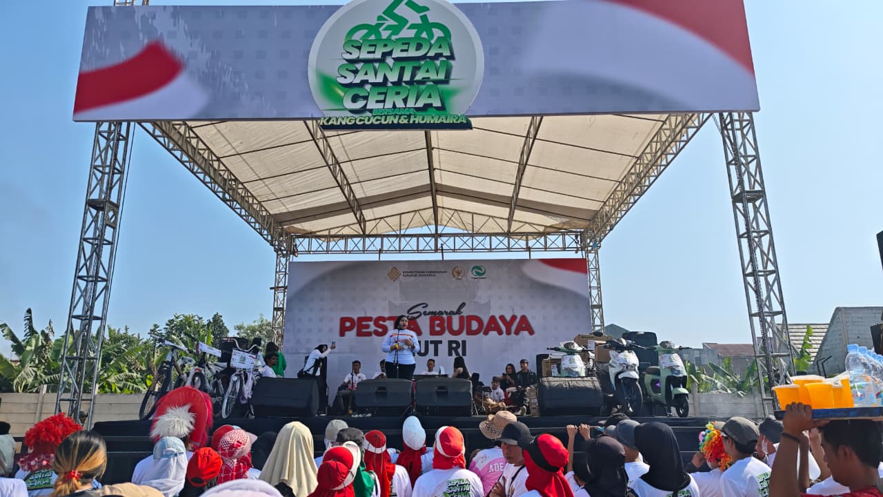 Ramaikan Acara Sepeda Santai, Humaira Tekankan Momen Kemerdekaan Jadi Ruang Edukasi Generasi Muda