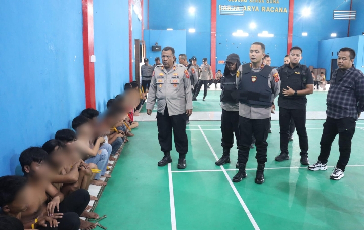 Ratusan Anarko Diamankan Tim Tindak Polres Majalengka, Diduga Ingin Rusuh Saat Demonstrasi