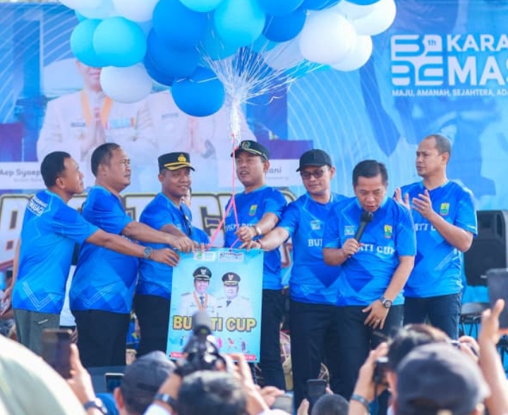 Kapolres Hadiri Pembukaan Bupati Cup Dalam Rangka Hari Jadi Karawang Ke-392