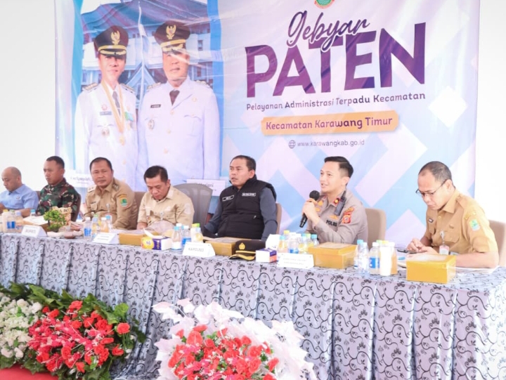 Sinergi Polres Karawang Kawal Gebyar Paten, Warga Antusias Nikmati Pelayanan Terpadu