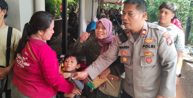 Polisi Temukan Anak-Anak yang Terpisah Saat HUT TNI