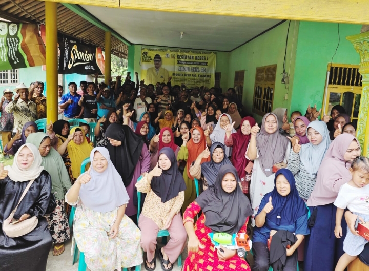Gelar Reses, Politisi Fraksi Golkar DPRD Karawang, Azis Fokus Serap Aspirasi Usulan Masyarakat Dapil IV