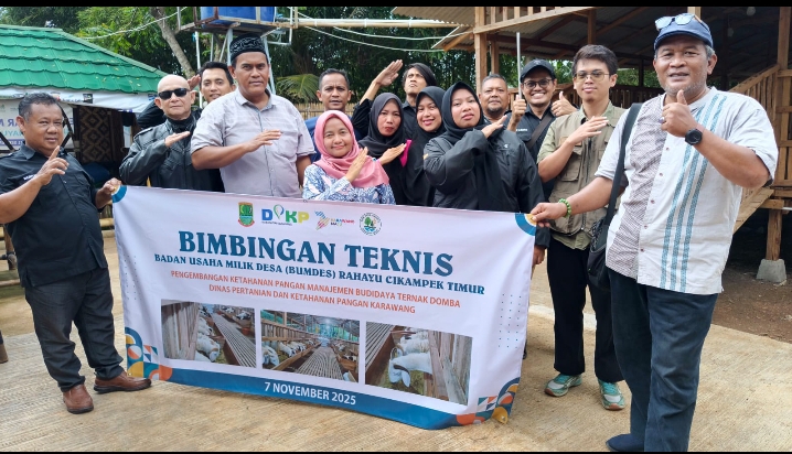 BUMDes Rahayu Cikampek Timur Gelar Bimtek Peternakan Domba