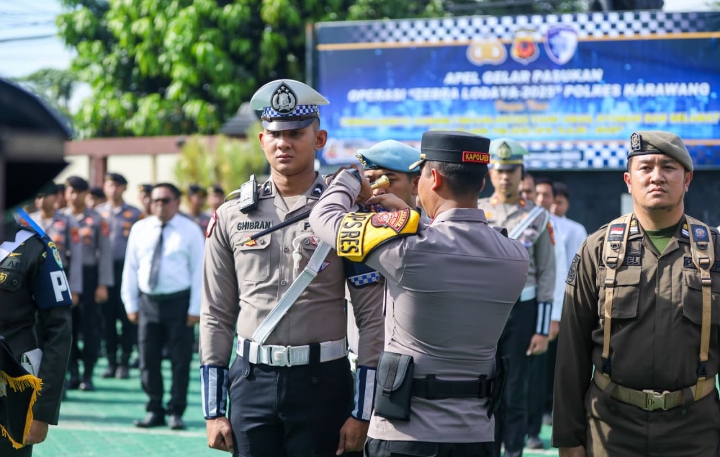 Polres Karawang Gelar Operasi Zebra Lodaya 2025, Tindak Tegas Pelanggaran yang Berpotensi Fatal dan Membahayakan
