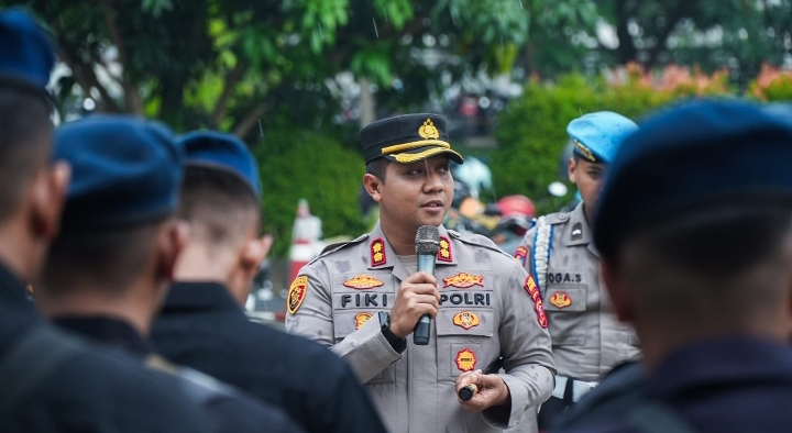 Polres Karawang Laksanakan Pelayanan dan Monitoring Aksi Unjuk Rasa Ormas di PT TJ Forge Indonesia Plant 2