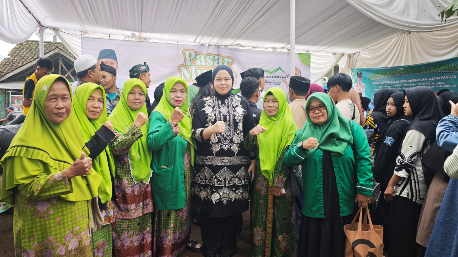 Anggota DPRD Jabar, Humaira Apresiasi Pasar Murah di Pacet