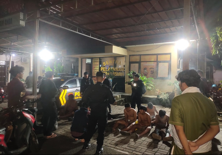 Hendak Tawuran Jelang Ramadan, 6 Remaja Diciduk Dalmas dan Tim Gabungan Polres Karawang