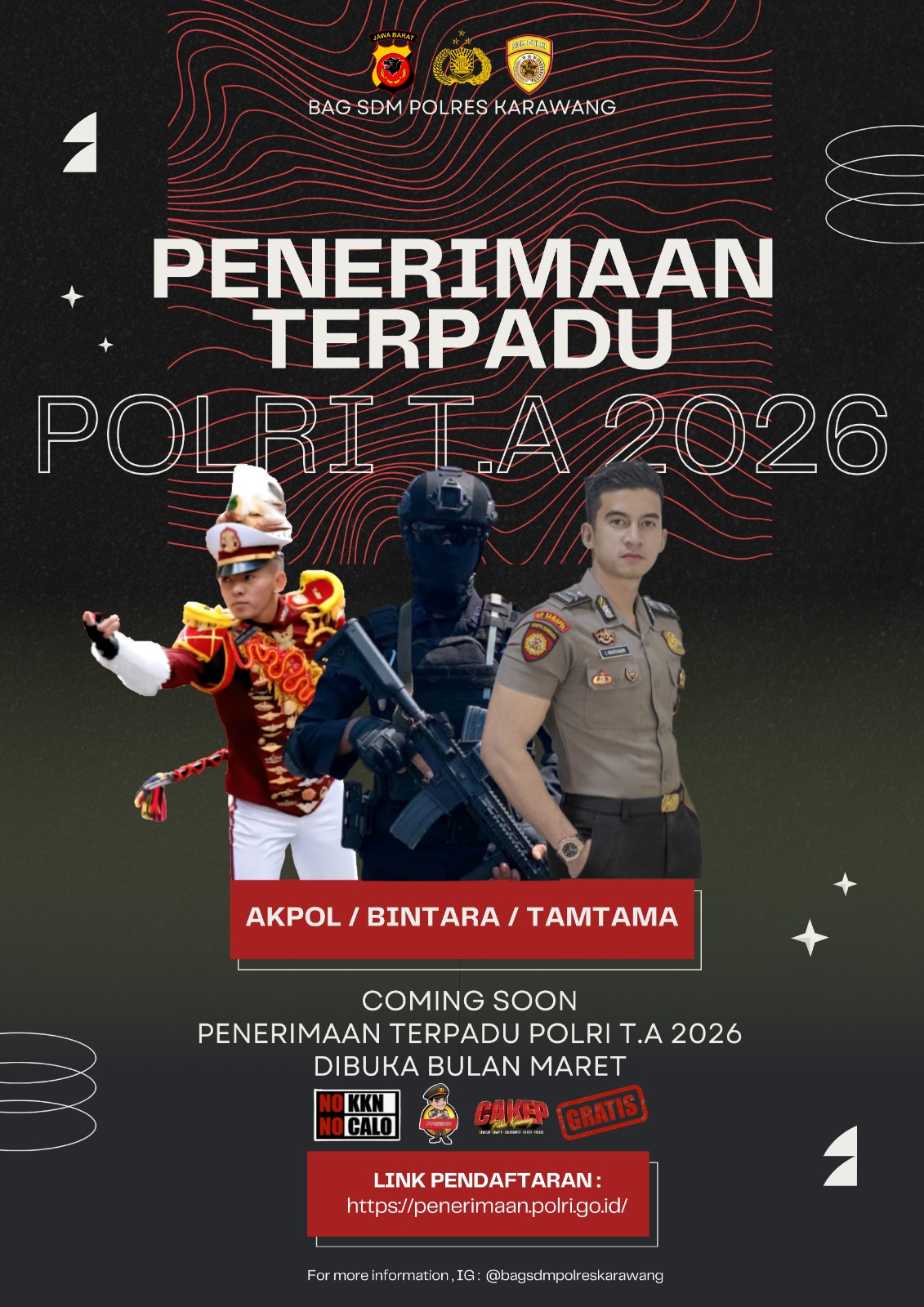 Sosialisasikan Penerimaan Terpadu Anggota Polri T.A 2026, Polsek Jatisari Jaring Minat Generasi Muda Jatisari