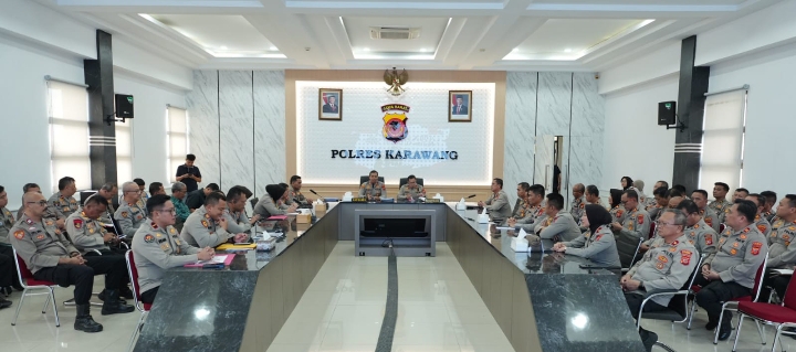 Polres Karawang Gelar Latihan Praoperasi Ketupat Lodaya 2026 untuk Amankan Arus Mudik