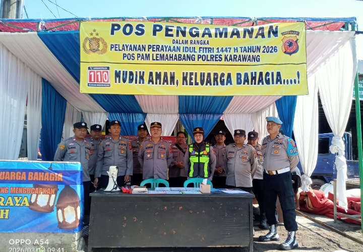 Pengamanan Ketupat Lodaya 2026, Polres Karawang Siagakan Personil