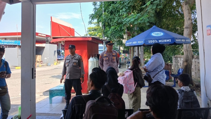 Pengamanan Ketat di Rest Area KM 62-B Karawang, Personel Gabungan Imbau Pemudik Waspada 3C
