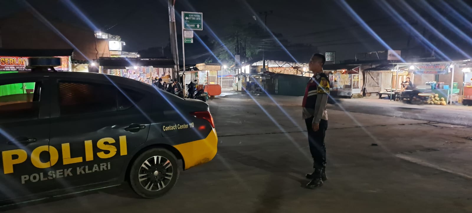 Antisipasi Tawuran dan Kejahatan Jalanan, Polsek Klari Lakukan Patroli Malam di Wilayah Hukumnya