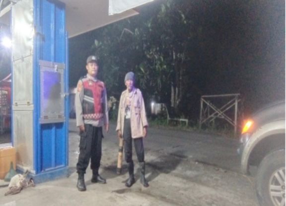 Prekat Polsek Banyusari Giat Patroli Jalan Raya Antisipasi Kejahatan