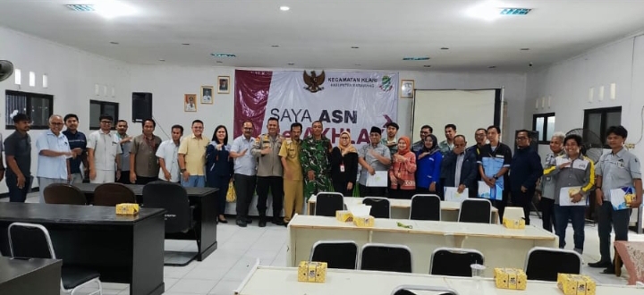 Kapolsek Klari Hadiri Silaturahmi Kamtibmas Muspika Klari Dengan HR/GA Perusahaan Se Kecamatan Klari