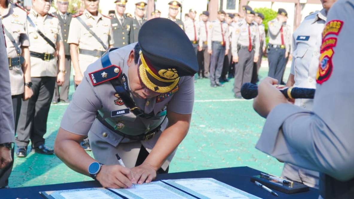Mutasi Polri, Kompol Aries Riyanto Emban Amanah Baru sebagai Kapolsek Telukjambe Timur