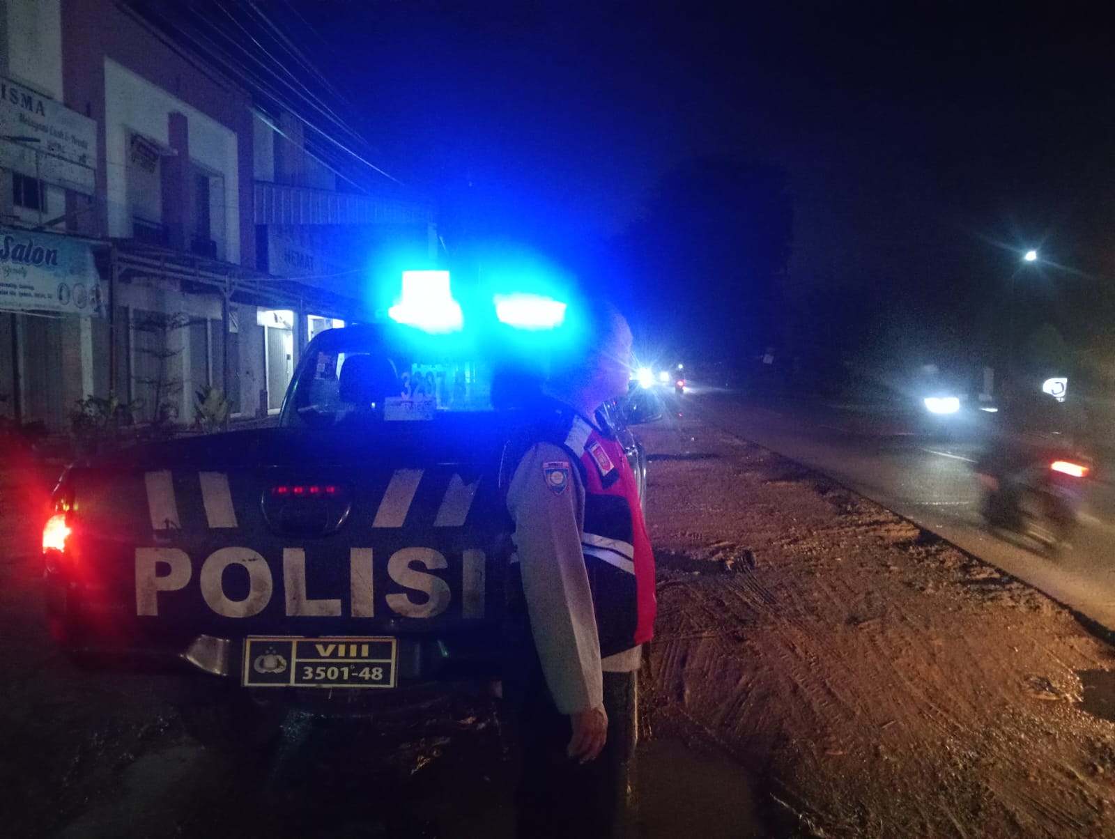 Polsek Telagasari Laksanakan Patroli Malam Untuk Cegah Gukamtibmas di Wilayah Rawan