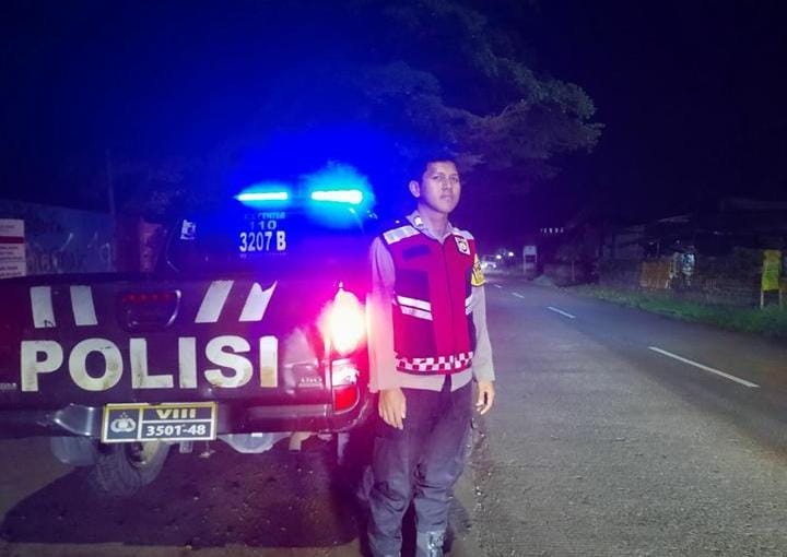Antisipasi Gukamtibmas di Malam Hari, Polsek Telagasari Gelar Patroli