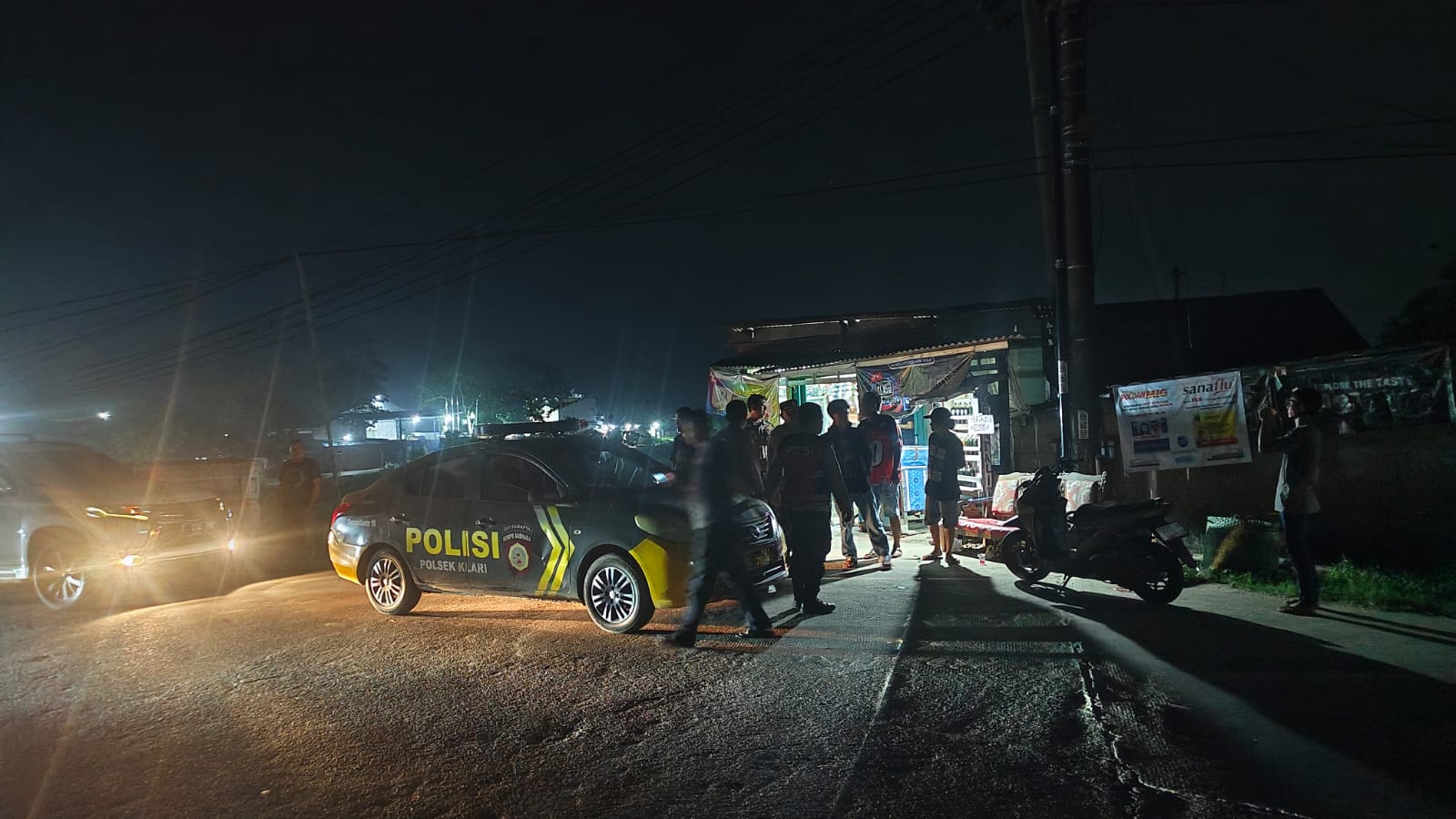 Polsek Klari Polres Karawang Lakukan Patroli Malam Antisipasi Tawuran dan Geng Motor
