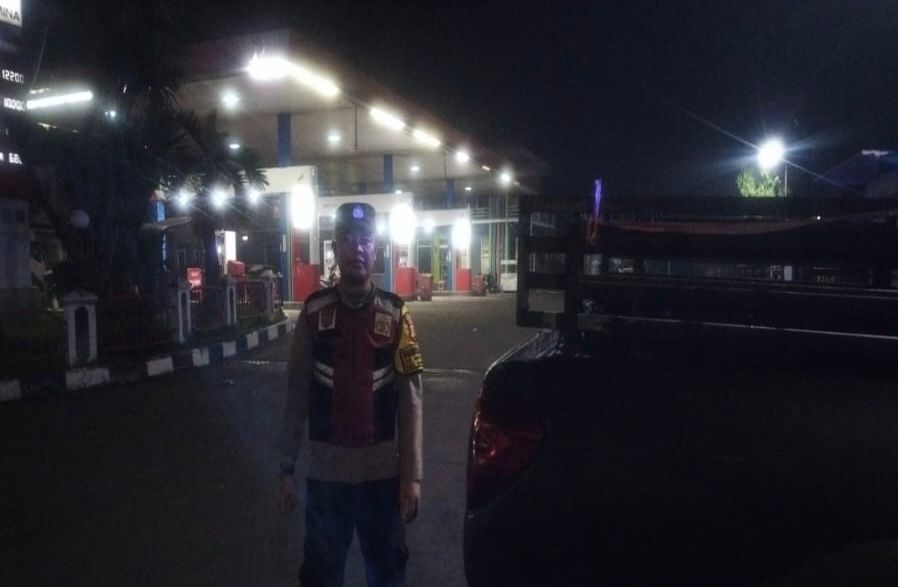 Prekat Polsek Banyusari Giat Patroli Jalan Raya Antisipasi Kejahatan