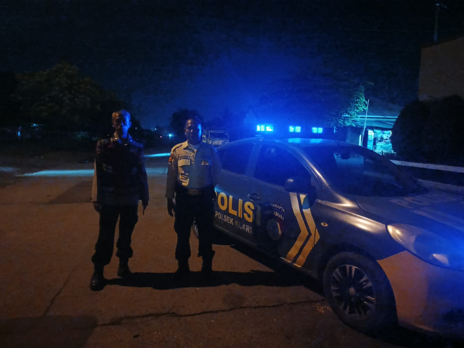 Samapta Polsek Klari Lakukan Patroli Malam Antisipasi Tawuran dan Geng Motor