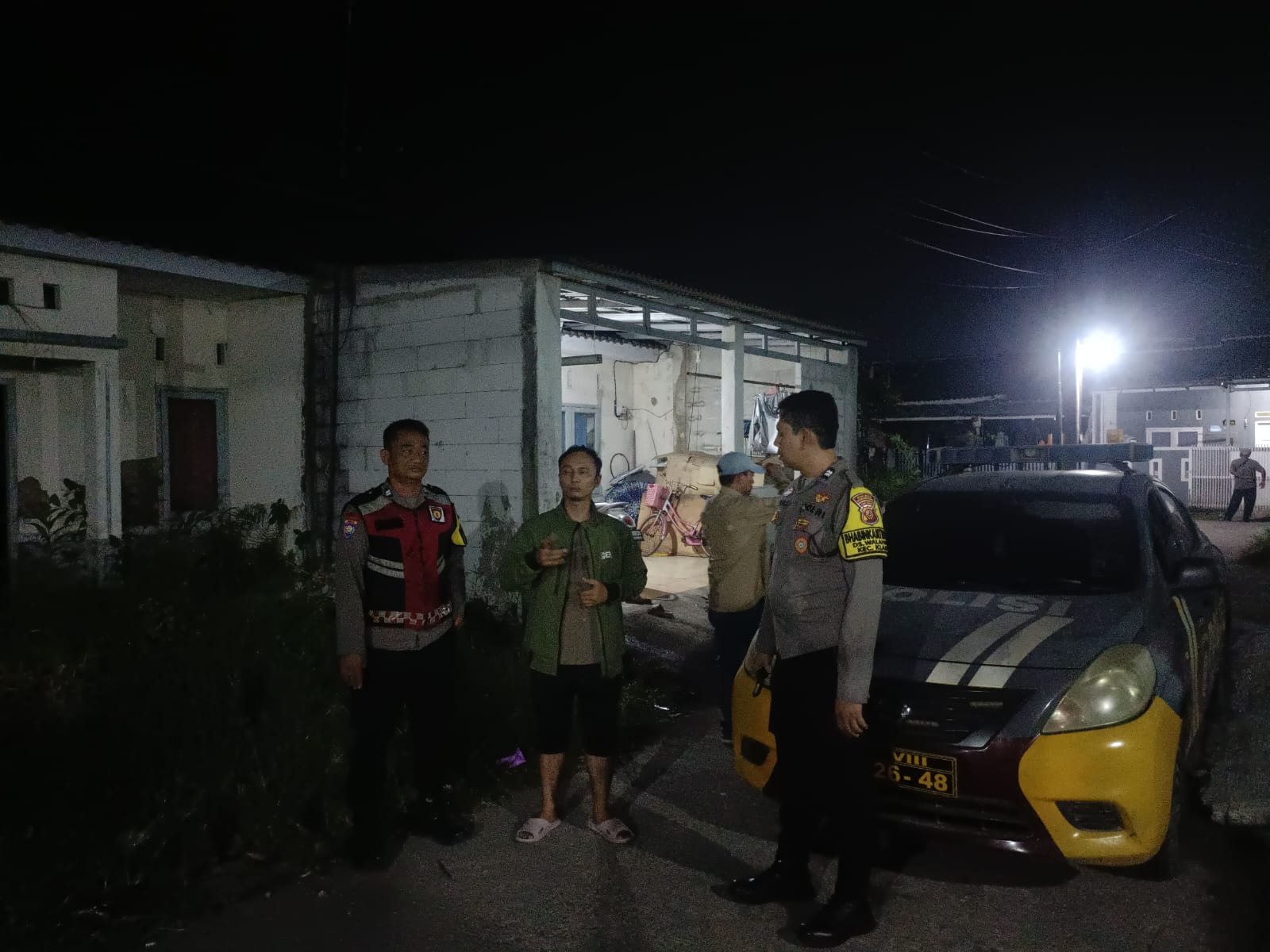 Patroli Malam Polsek Klari Polres Karawang Wujudkan Situasi Kamtibmas Aman dan Kondusif