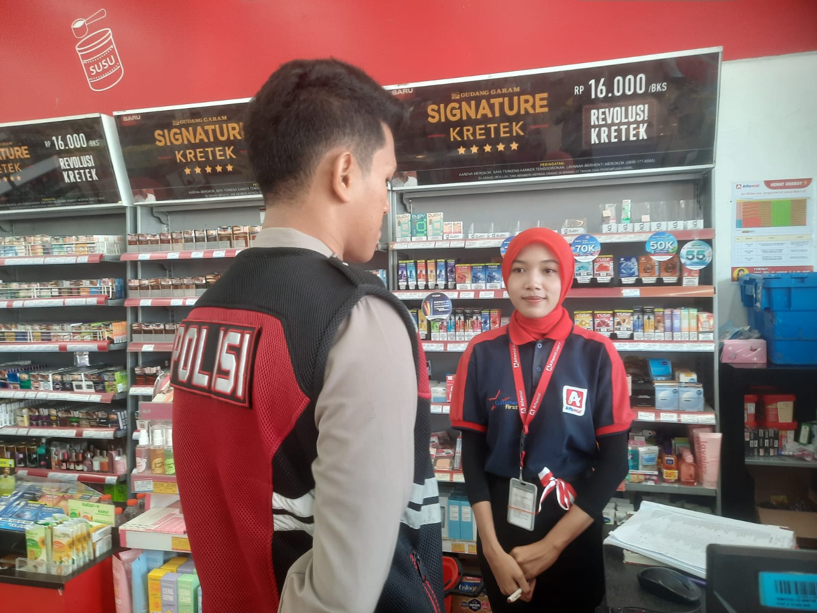 Antisipasi Gukamtibmas, Poslek Telagasari Gelar Patroli di Sekitar Pertokoan