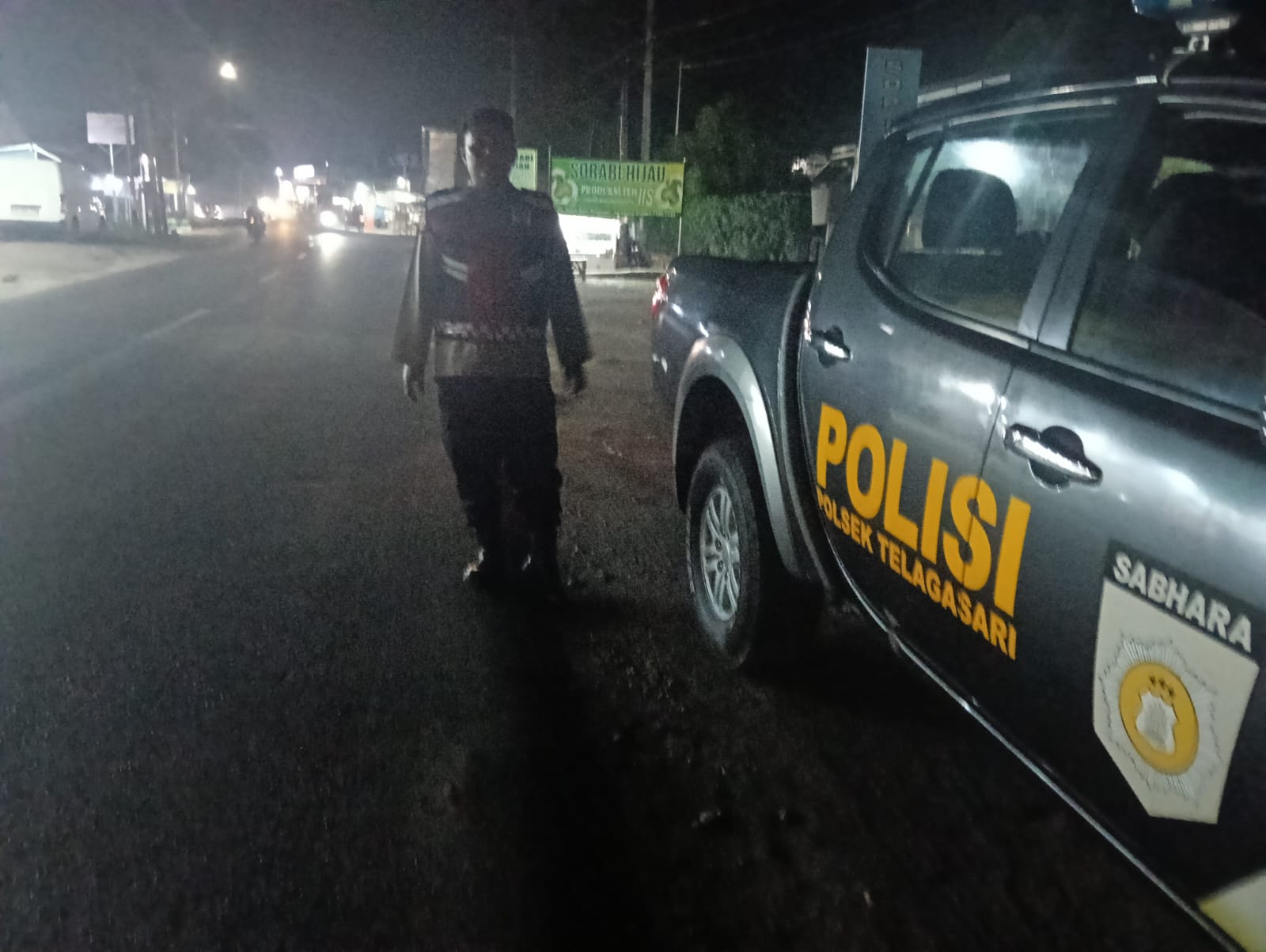 Cegah Kejahatan Malam, Patroli Polsek Telagasari Laksanakan Patroli di Wilayah Rawan