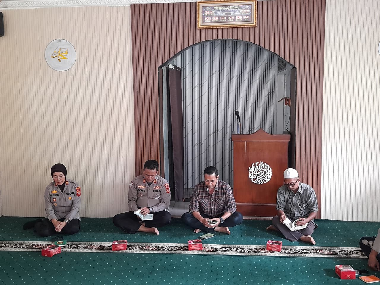 Polsek Jatisari Menggelar Kegiatan Binrohtal, Pengajian dan Doa Bersama