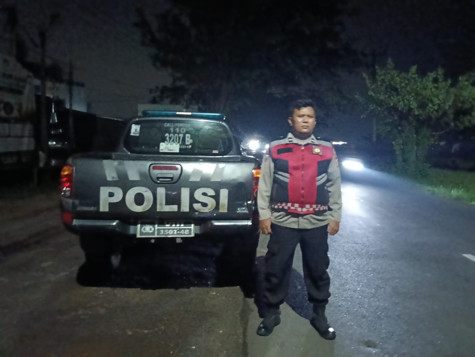 Cegah Kejahatan Malam, Patroli Polsek Telagasari Laksanakan Patroli di Wilayah Rawan