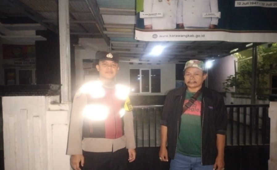 Prekat Polsek Banyusari Giat Patroli Jalan Raya Antisipasi Kejahatan