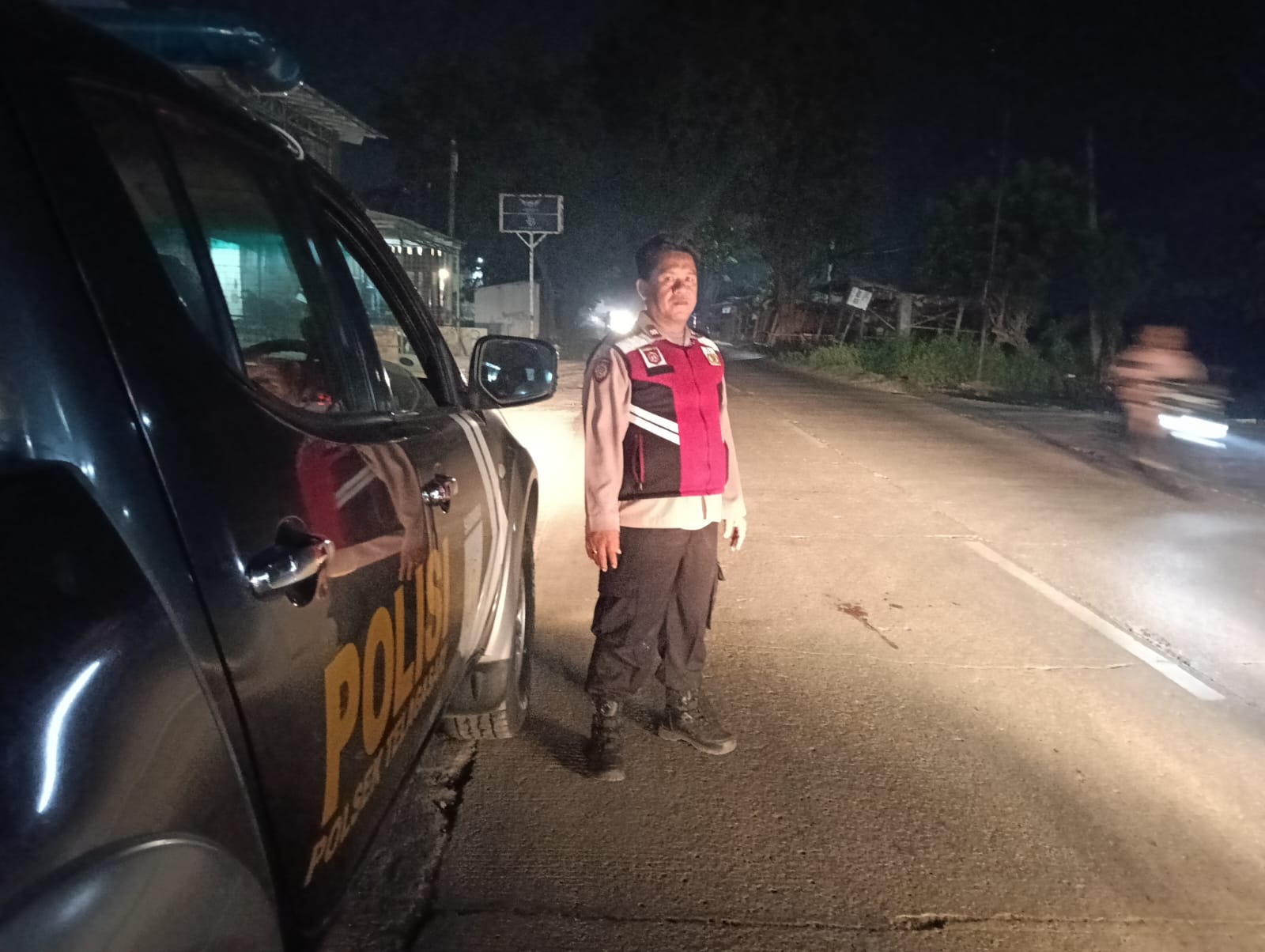 Polsek Telagasari Susuri Wilayah Perbatasan dan Pastikan Lingkungan Kondusif