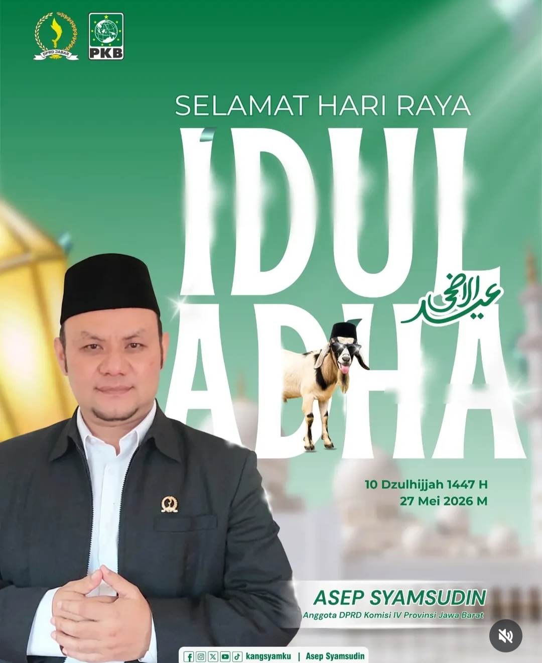Asep Syamsudin Ajak Masyarakat Perkuat Kepedulian Sosial Melalui Ibadah Qurban Idul Adha
