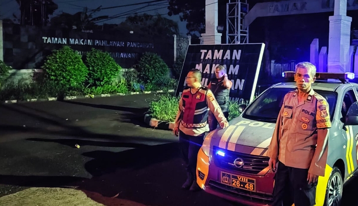 Polsek Klari Patroli KRYD Malam Sasaran Wilayah Perbatasan