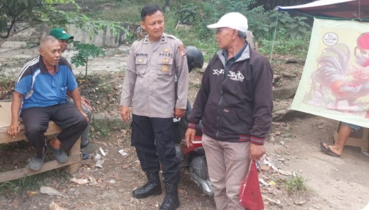 Personil Polsek Telukjambe Barat Sambang DDS, Ingatkan Warga Kerjasama Jaga Kamtibmas