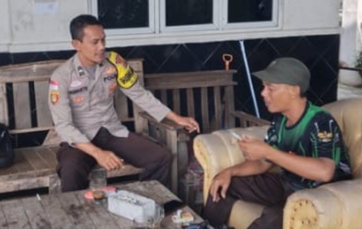 Aipda Gunanto Bhabinkamtibmas Desa Jatisari Edukasi Dampak TPPO
