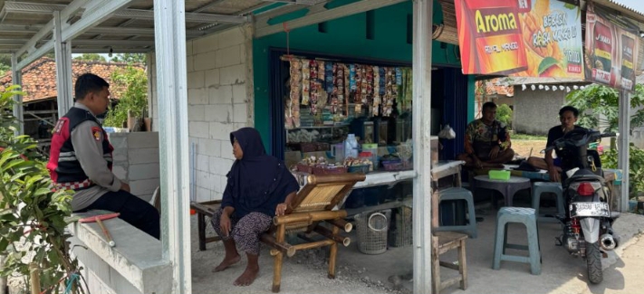 Personil Polsek Telukjambe Barat Sampaikan Imbauan Pencegahannya TPPO