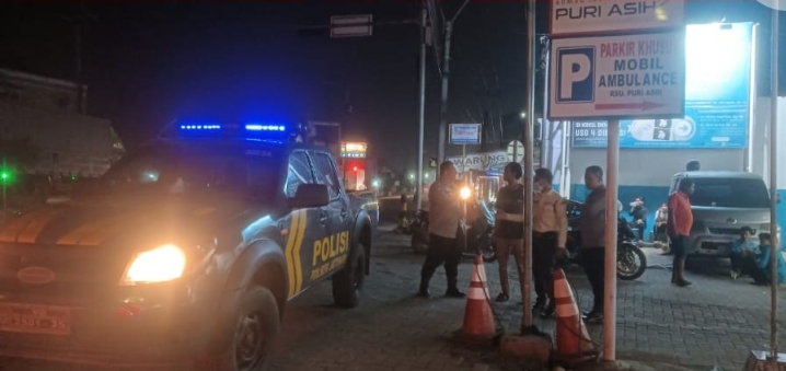 Patroli Malam Polsek Jatisari Sasaran Depan RS Puri Asih Antisipasi 3C Dan Kejahatan Lainnya