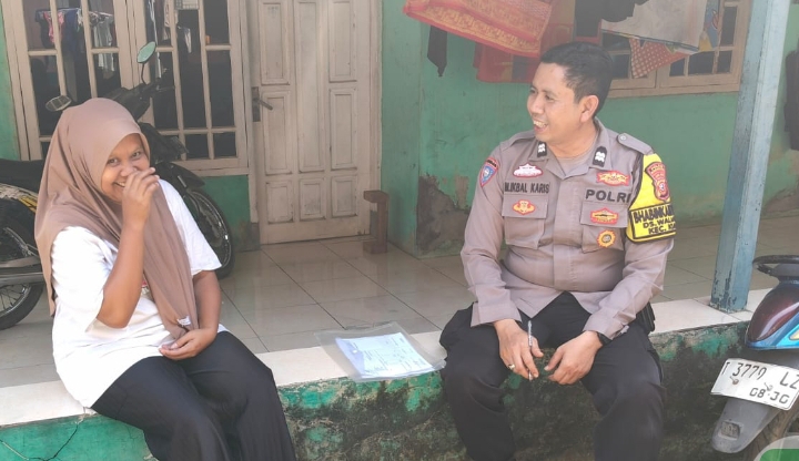 Pesan Bhabinkamtibmas Polsek Klari Untuk Warga, Waspada Modus TPPO