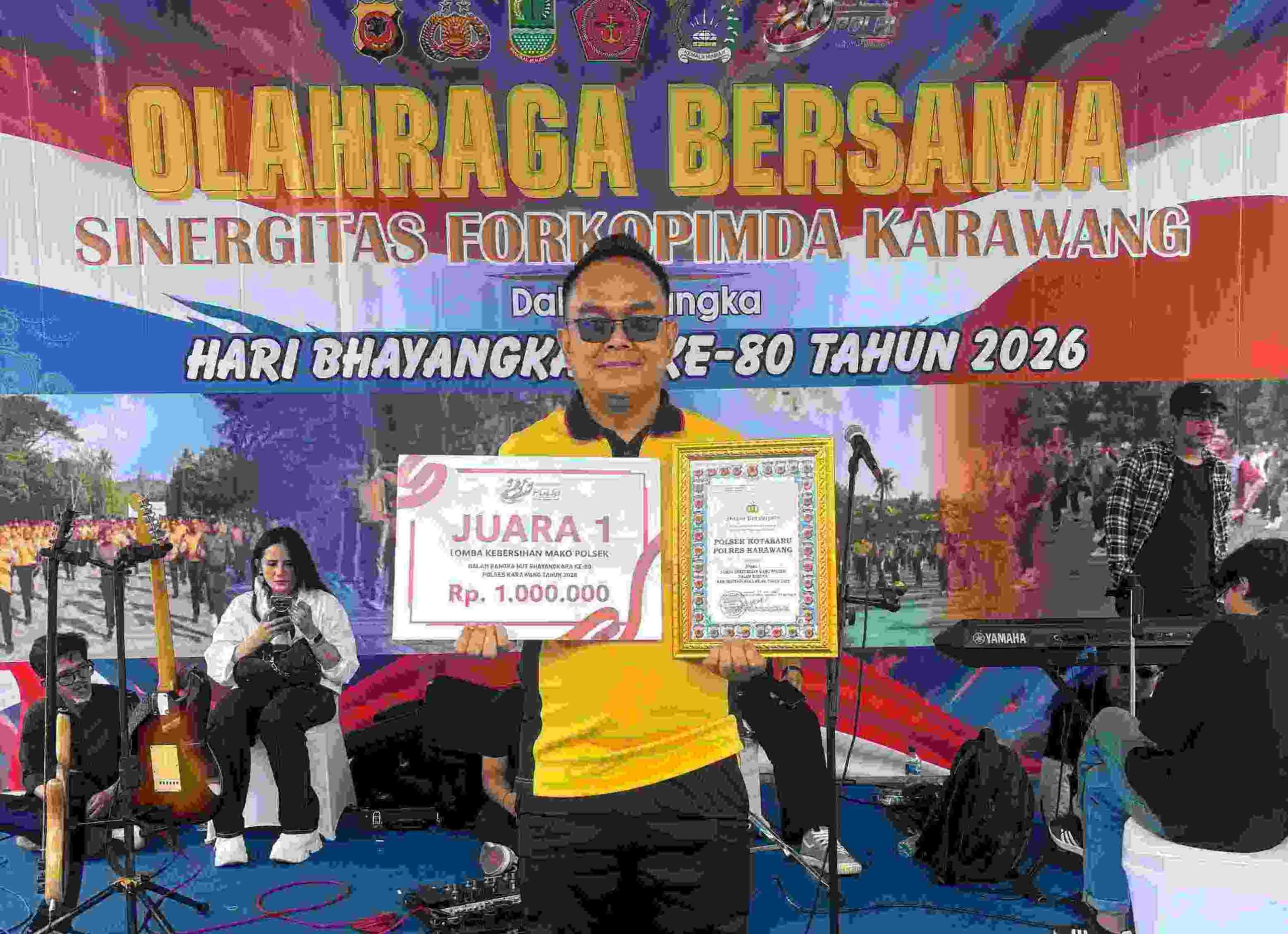 Polsek Kotabaru Raih Juara 1 Lomba Kebersihan Mako HUT Polri ke-80, Bukti Nyata Kedisiplinan Personel