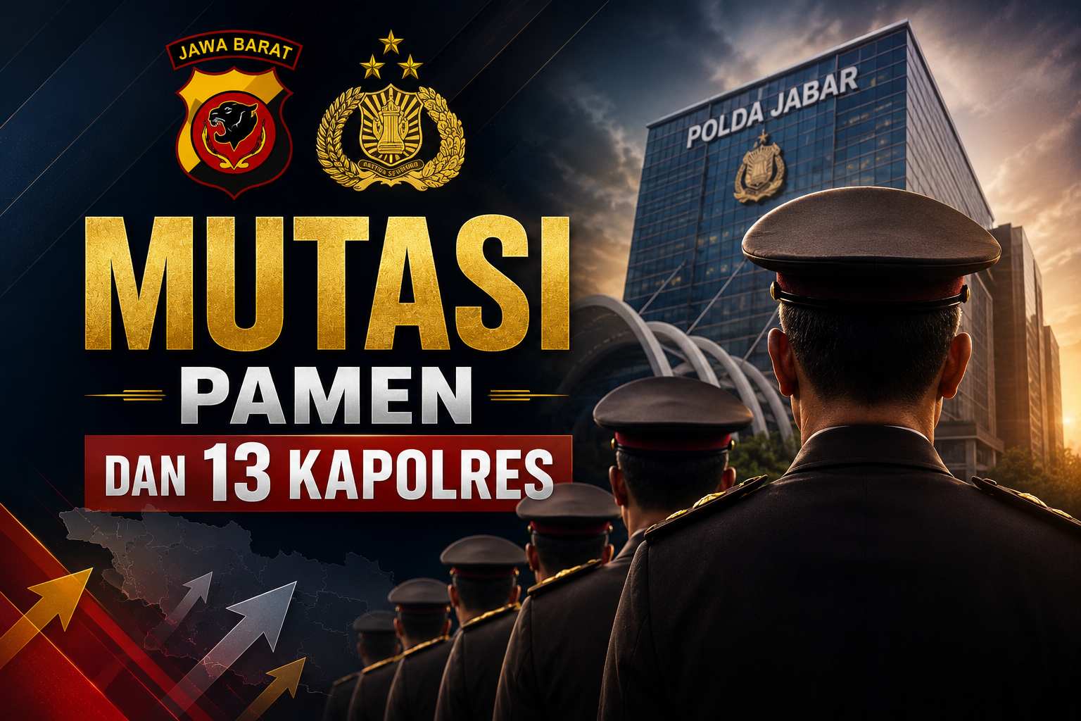 Polda Jabar Mutasi Besar-besaran, Sejumlah Jabatan Kapolres dan PJU Berganti