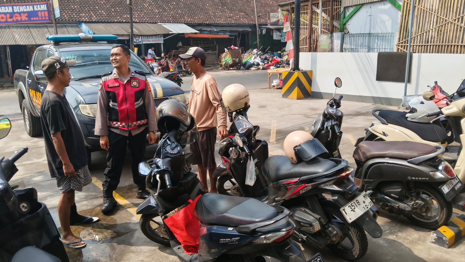 Antisipasi C3, Bhabinkamtibmas Polsek Telagasari Beri Masyarakat Himbauan Kamtibmas