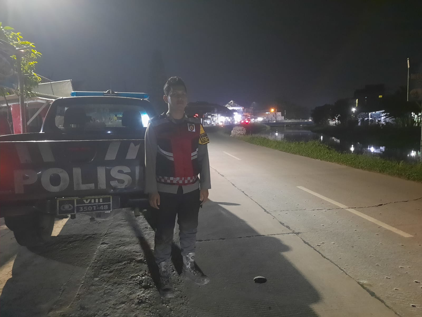 Antisipasi Gukamtibmas di Malam Hari, Polsek Telagasari Gelar Patroli