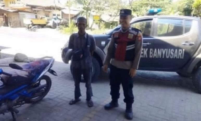Prekat Polsek Banyusari Giat Patroli Jalan Raya Antisipasi Kejahatan
