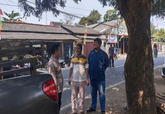 Prekat Polsek Banyusari Giat Patroli Jalan Raya Antisipasi Kejahatan