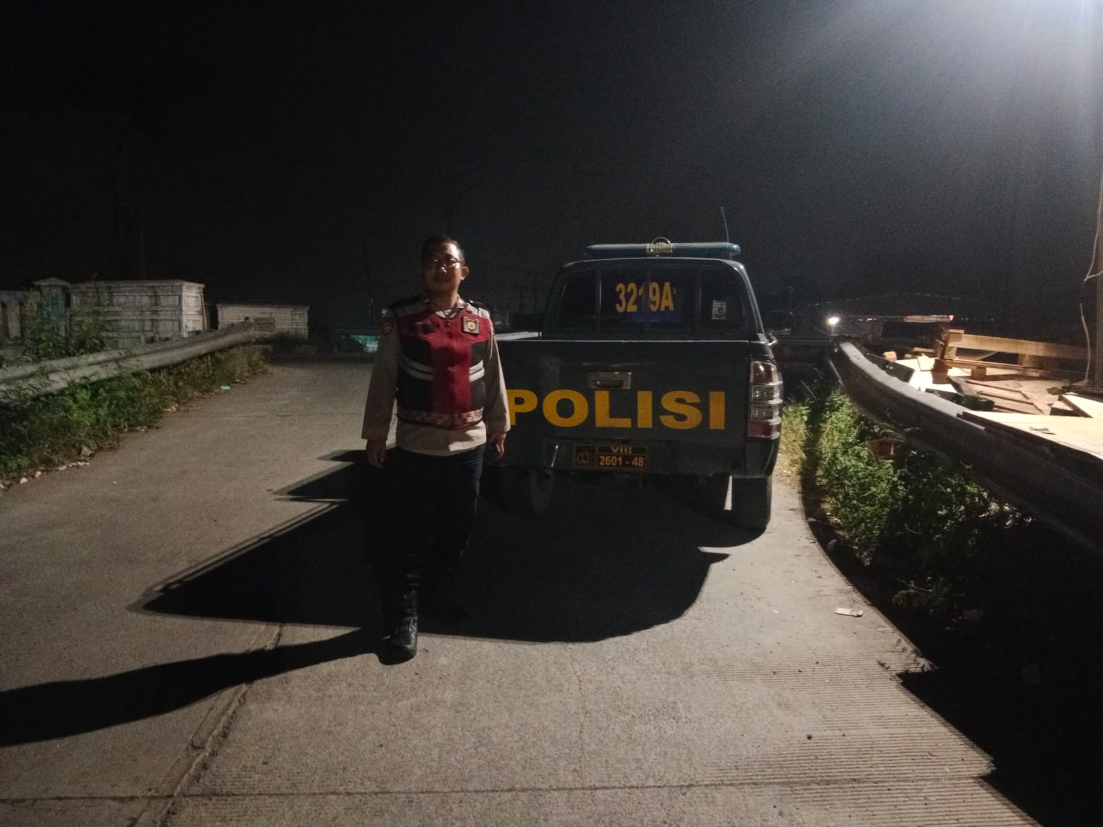 Polsek Klari Patroli Dini Hari di Perbatasan Kecamatan Majalaya dan Kecamatan Klari