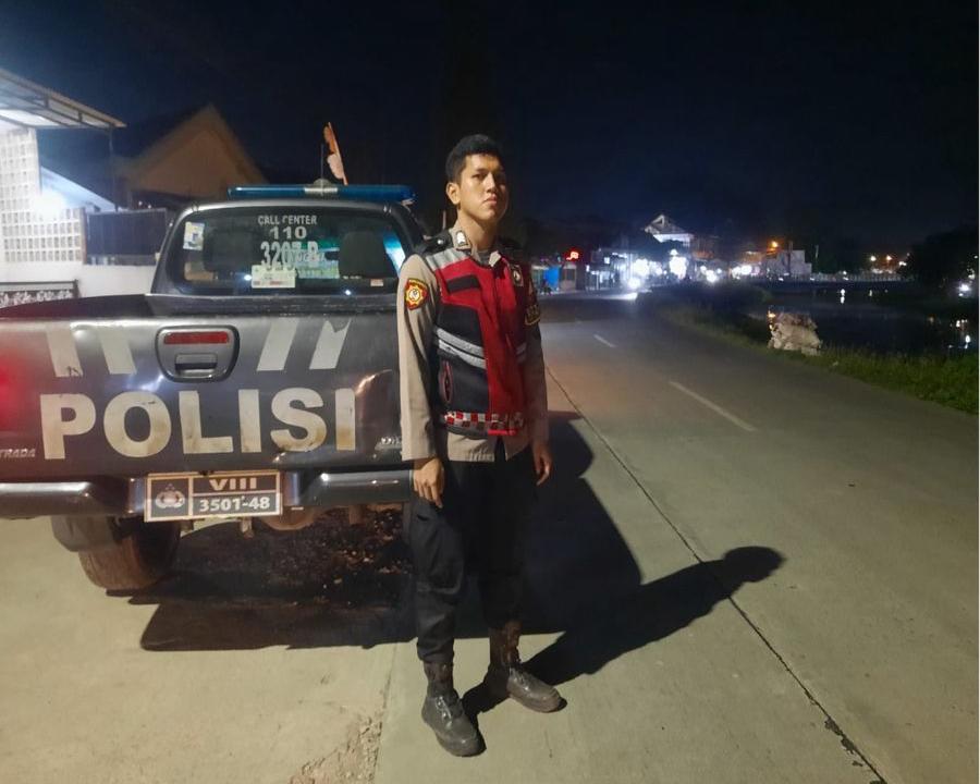 Antisipasi Gukamtibmas di Malam Hari, Polsek Telagasari Gelar Patroli