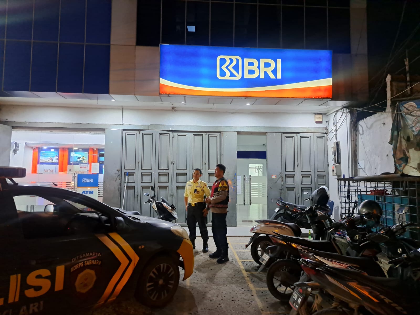 Ciptakan Situasi Bank BRI Aman dan Kondusif, Połsek Klari Patroli Perbankan