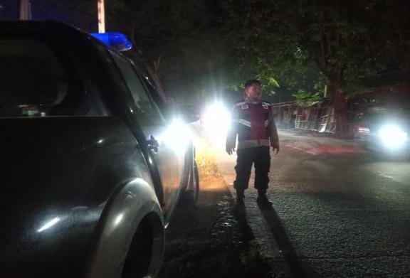 Polsek Telagasari Susuri Wilayah Perbatasan Cegah Gukamtibmas Malam